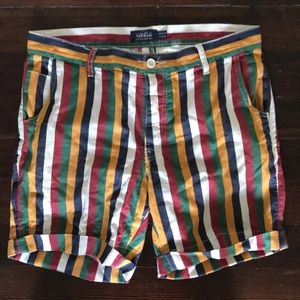 Top Shop Stripe Shorts